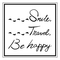 Smile, Travel, Be happyのロゴ
