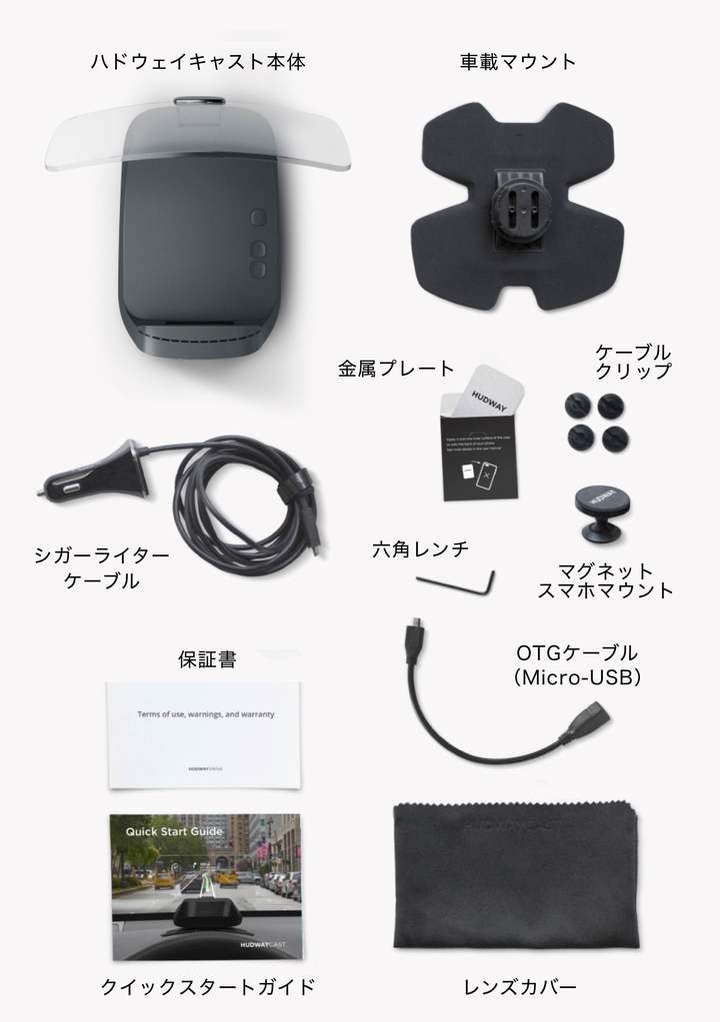 スマホの画面を投影できるヘッドアップディスプレイ Hudway Cast ハドウェイキャスト 7月13日 金 より日本上陸プロジェクト開始 きびだんご株式会社のプレスリリース