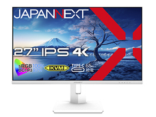 JAPANNEXTが本体にホワイトカラーを採用した27インチ IPSパネル搭載