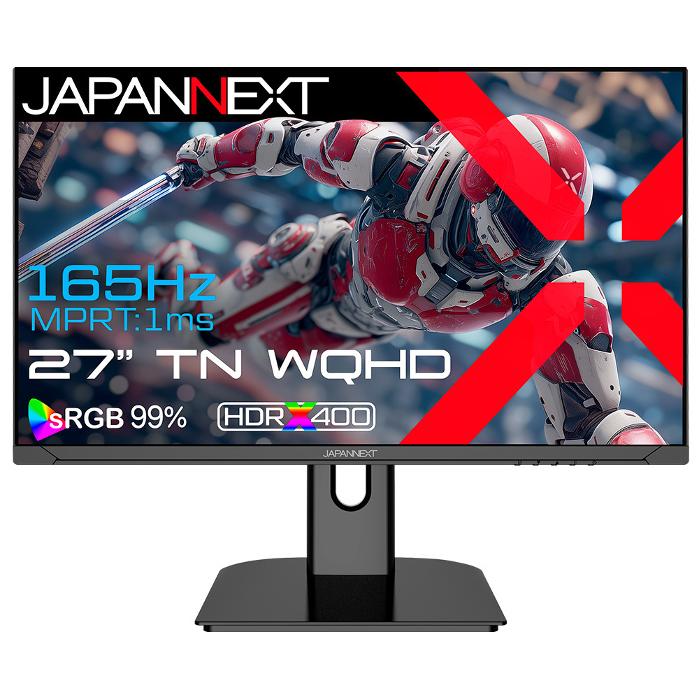 JAPANNEXTが27インチ TNパネル搭載 165Hz対応のWQHDゲーミング