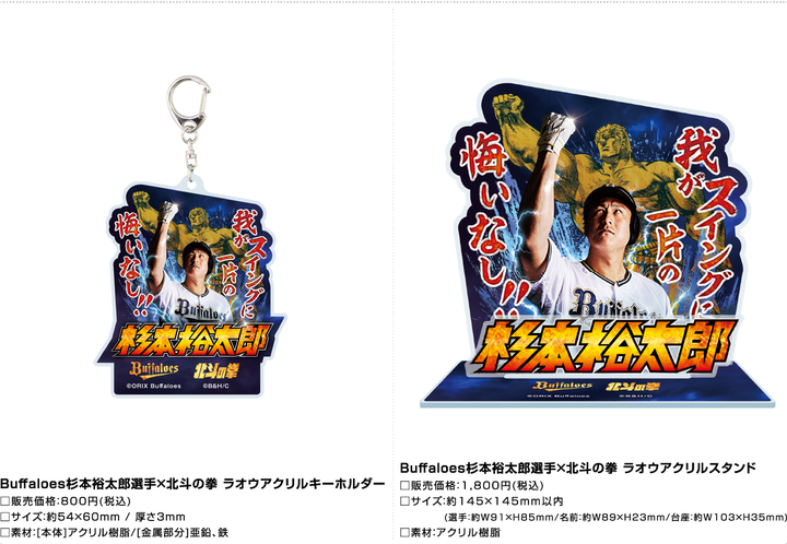 オリックス バファローズ優勝記念企画 北斗の拳 特別デザイン ケンシロウ 21年度パ リーグ優勝 ならびに待望の ラオウ 杉本裕太郎選手 コラボグッズが登場 株式会社スペースエイジのプレスリリース オリックス バファローズ優勝記念企画 北斗の拳 特別デザイン ケンシロウ 21年度パ リーグ優勝 ならびに待望の ラオウ 杉本裕太郎選手 コラボグッズが登場 株式会社スペースエイジのプレスリリース