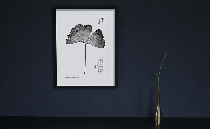 イチョウの植物標本や葉拓のデザインプロダクトの販売 Ginkgo Sistersのプレスリリース