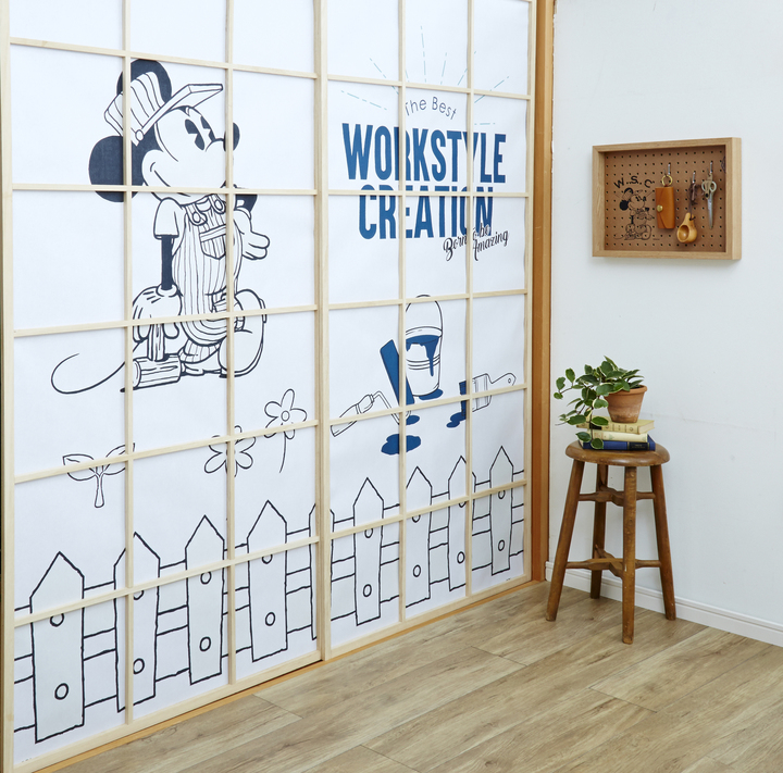 可愛い ミッキー ミニー が障子紙 ふすま紙に ミッキーやミニーのペイント姿など楽しい図柄をラインナップ 株式会社jammyのプレスリリース 可愛い ミッキー ミニー が障子紙 ふすま紙に ミッキーやミニーのペイント姿など楽しい図柄をラインナップ 株式会社jammyのプレスリリース