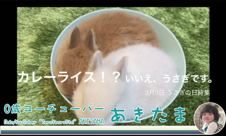 世界初 日本初の 0歳ユーチューバー が 3月3日 うさぎの日 にうさぎ動画を公開しました うさぎ専門店や うさぎ4コマまんがを動画で紹介 秋田 潤のプレスリリース 世界初 日本初の 0歳ユーチューバー が 3月3日 うさぎの日 にうさぎ動画を公開しました うさぎ専門店や うさぎ4コマまんがを動画で紹介 秋田 潤のプレスリリース