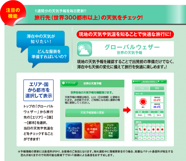 ジェイアイ傷害火災 ネット専用海外旅行保険 T Bihoたびほ の契約者専用スマホアプリに世界300都市以上の天気予報を確認できる グローバルウェザー を追加 ジェイアイ傷害火災保険株式会社のプレスリリース ジェイアイ傷害火災 ネット専用海外旅行保険 T Bihoたびほ の契約者専用スマホアプリに世界300都市以上の天気予報を確認できる グローバルウェザー を追加 ジェイアイ傷害火災保険株式会社のプレスリリース