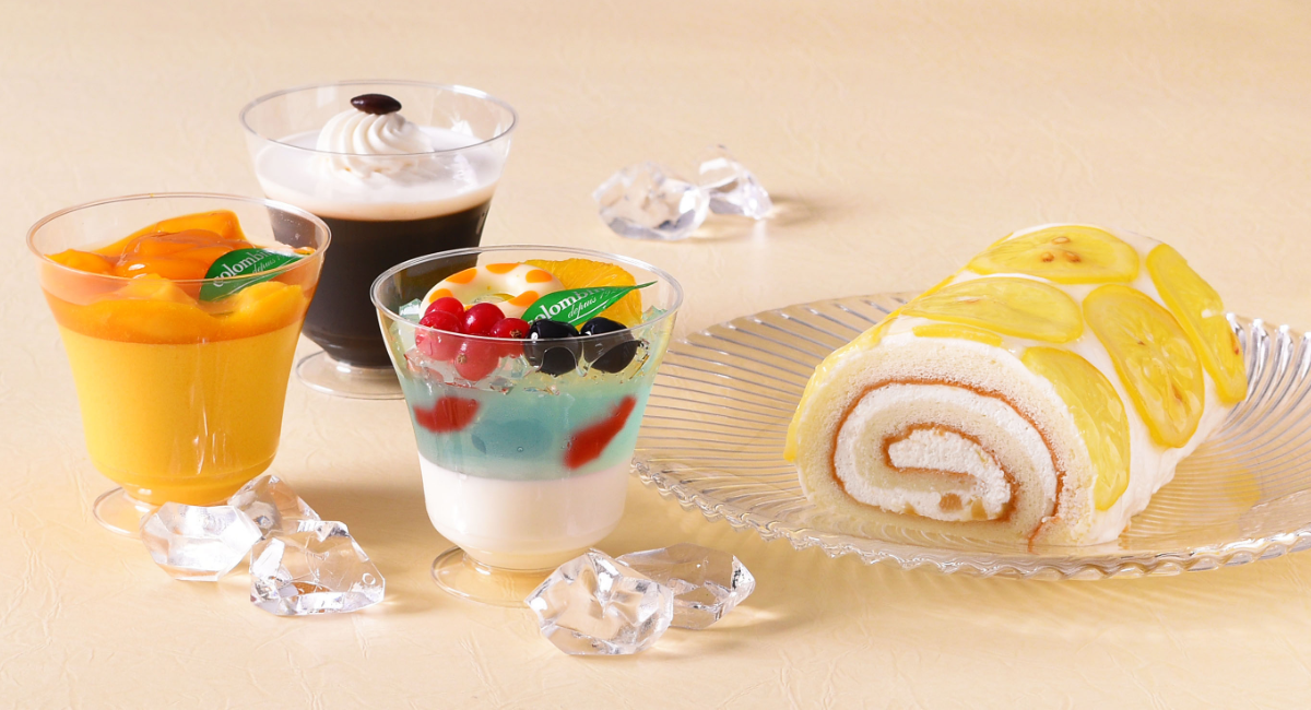 洋菓子のコロンバンが6月26日からサマースイーツフェアを開催 清涼感あふれるソーダゼリーやマンゴープリン レモンロールケーキなどが登場 株式会社コロンバンのプレスリリース