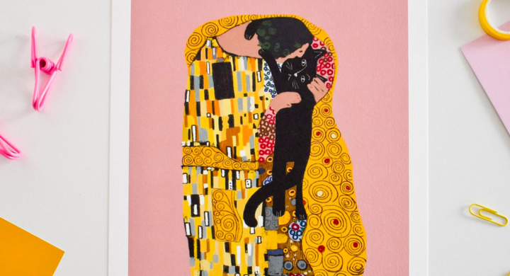 猫 アート 世界の画家の代表作からインスピレーションを得て おうち時間で楽しむ英国イラストレーター Niaskiの世界観 世界中から集めた小粋なデザインたち Quoteのプレスリリース