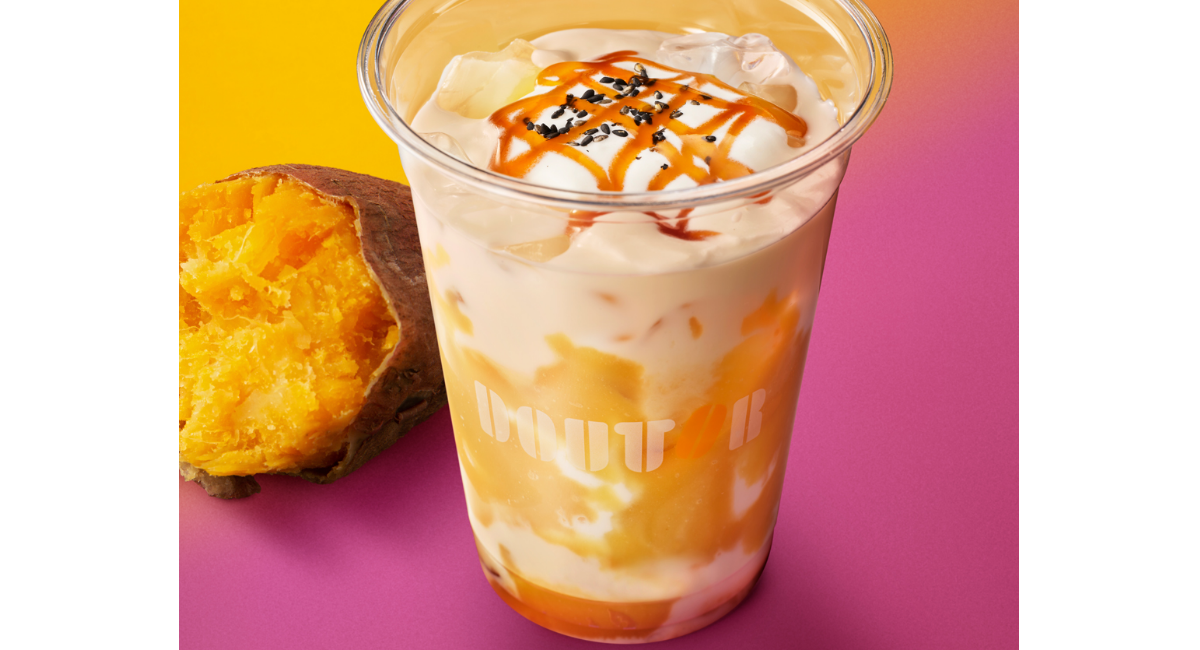 ドトールコーヒーショップで9月17日より、お芋の魅力を詰め込んだ秋の新作ドリンクとケーキ2種を発売。あわせて「アーモンドラテ~香るバニラ~」も新登場。
