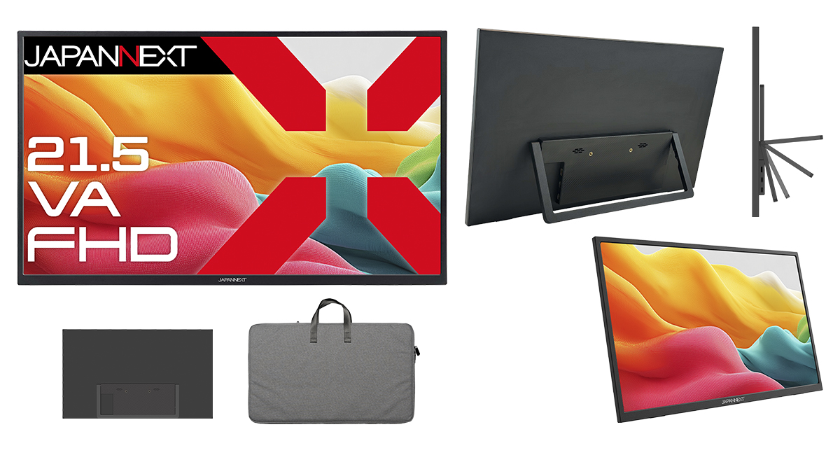 [未使用に近い] JAPANNEXT デュアルモバイルディスプレイ JAPANNEXT 17.3インチ 4K(3840x2160)解像度 モバイルモニター JN
