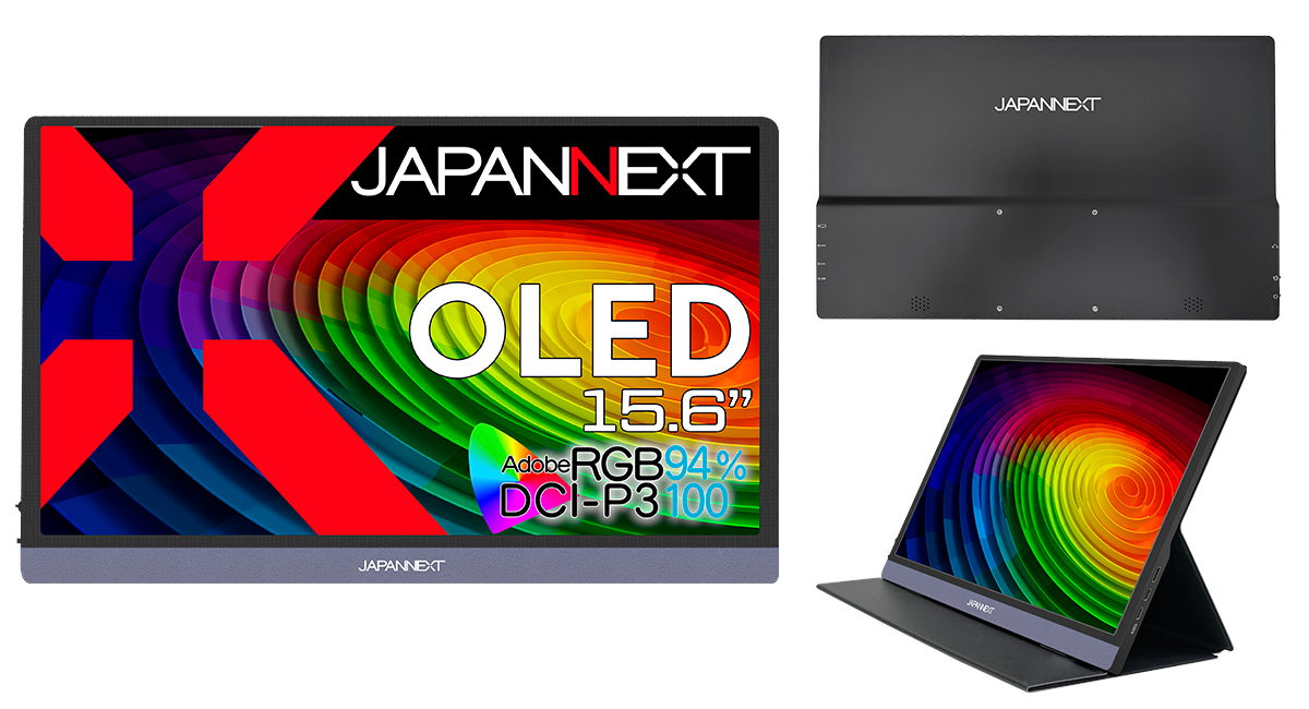 JAPANNEXT 15.6インチIPSパネル 4K(3840x2160)解像度 モバイルモニター