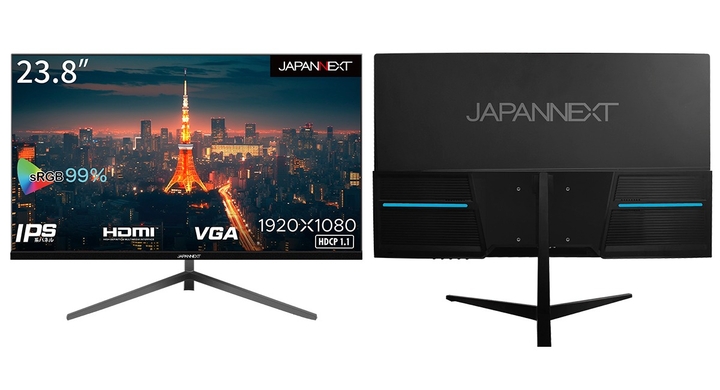JAPANNEXTがIPSパネル搭載23.8インチフルHDHDMI、VGA端子搭載の液晶モニターを6月9日(金)に発売 株式会社JAPANNEXT のプレスリリース