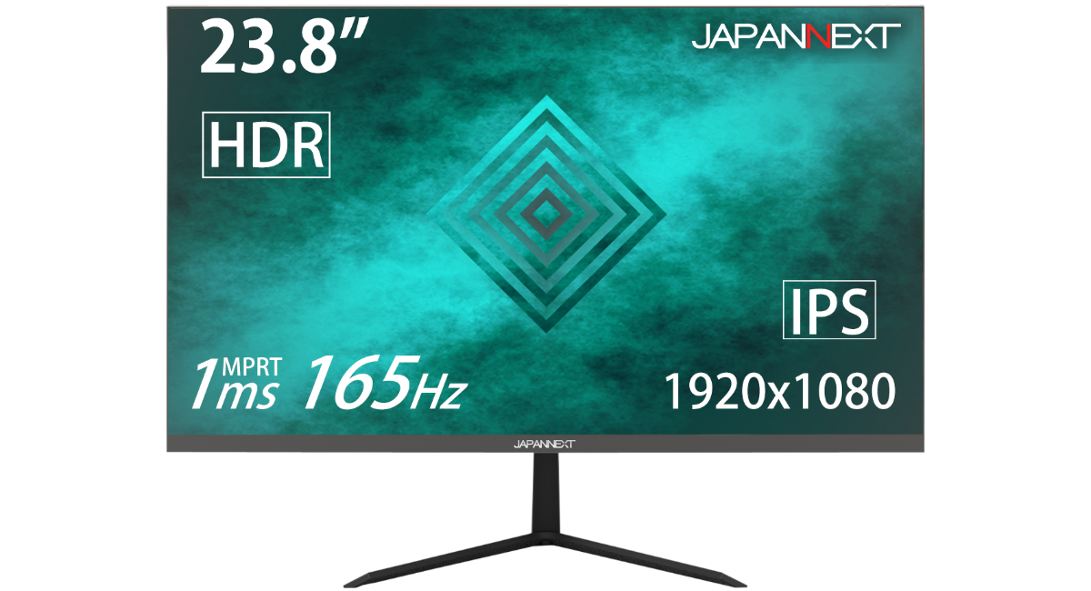 JAPANNEXTが23.8型 FHD解像度 165Hz MPRT1ms IPS系パネル ゲーミング