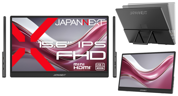 JAPANNEXTが15.6インチ IPSパネル 約700gの薄型軽量を実現したフルHDモバイルモニターをAmazon限定 16,980円で3月5日(木)に発売