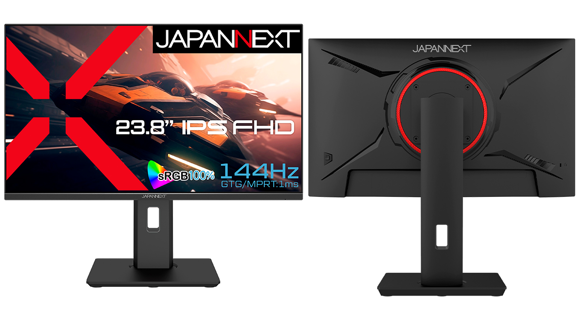 JAPANNEXTが23.8インチ FAST IPSパネル搭載144Hz対応フルHDゲーミング