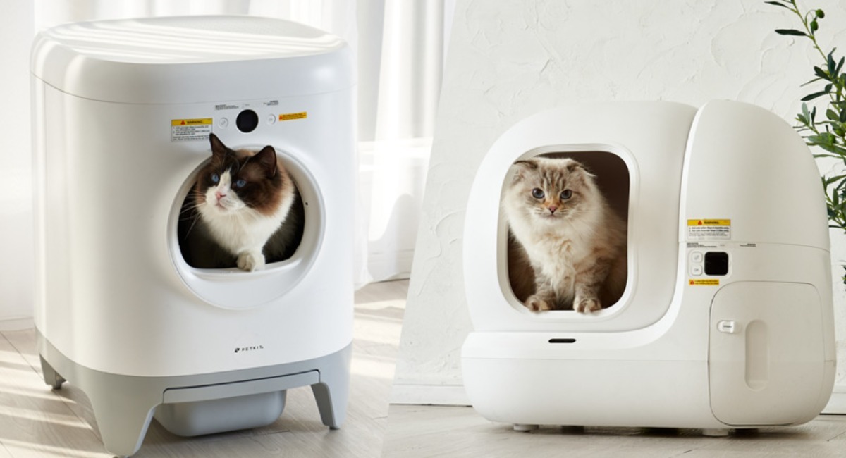 スマホで遠隔操作できる多機能自動猫トイレ、『PETKIT Pura X』『PEKIT