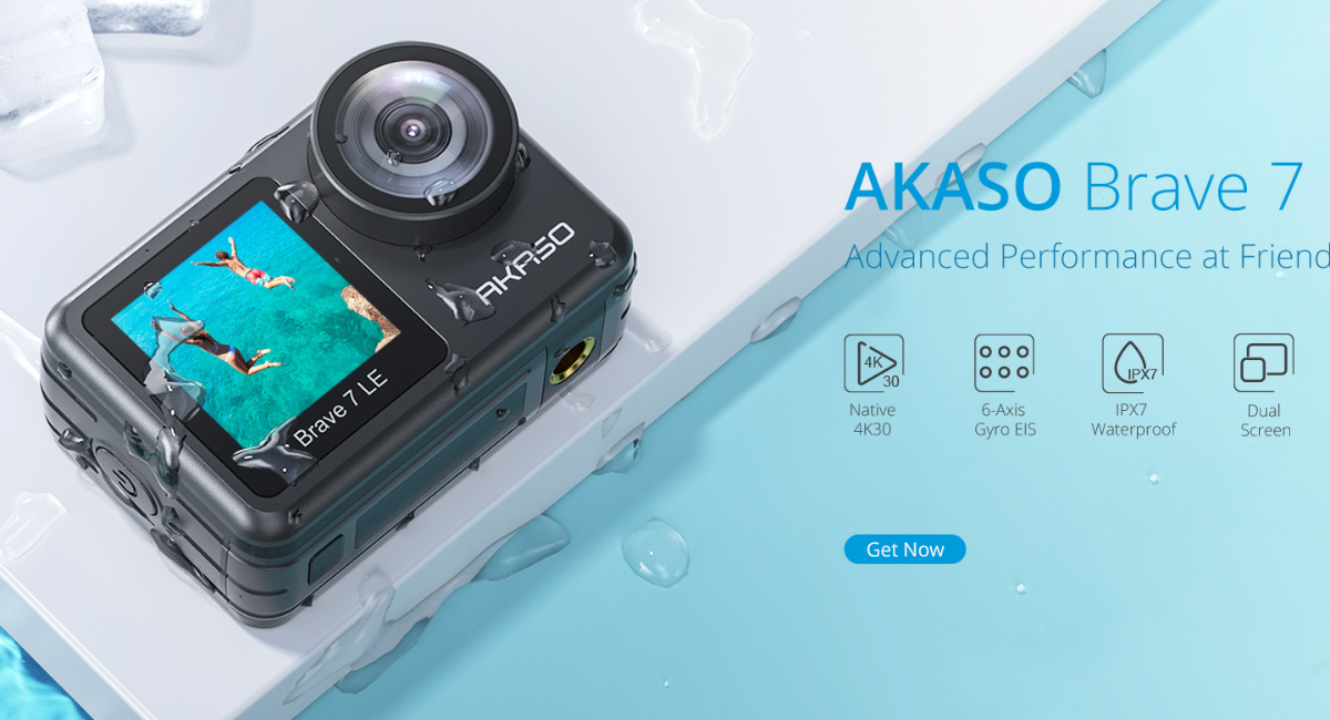 新しいBrave 7 LEアクションカメラがAKASOによりリリース!世界で一番人気のあるGoPro類似品として登場する完璧かつ手頃なビデオブログ撮影用カメラ  - Topic News PRのプレスリリース