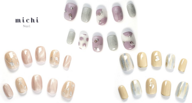 春の指先は、ストライプ模様で一気にスタイリッシュに!愛され色“ベージュ”ベースの万能ネイルなど、新作3品をネイルチップ販売サービス「ミチネイル」が発売