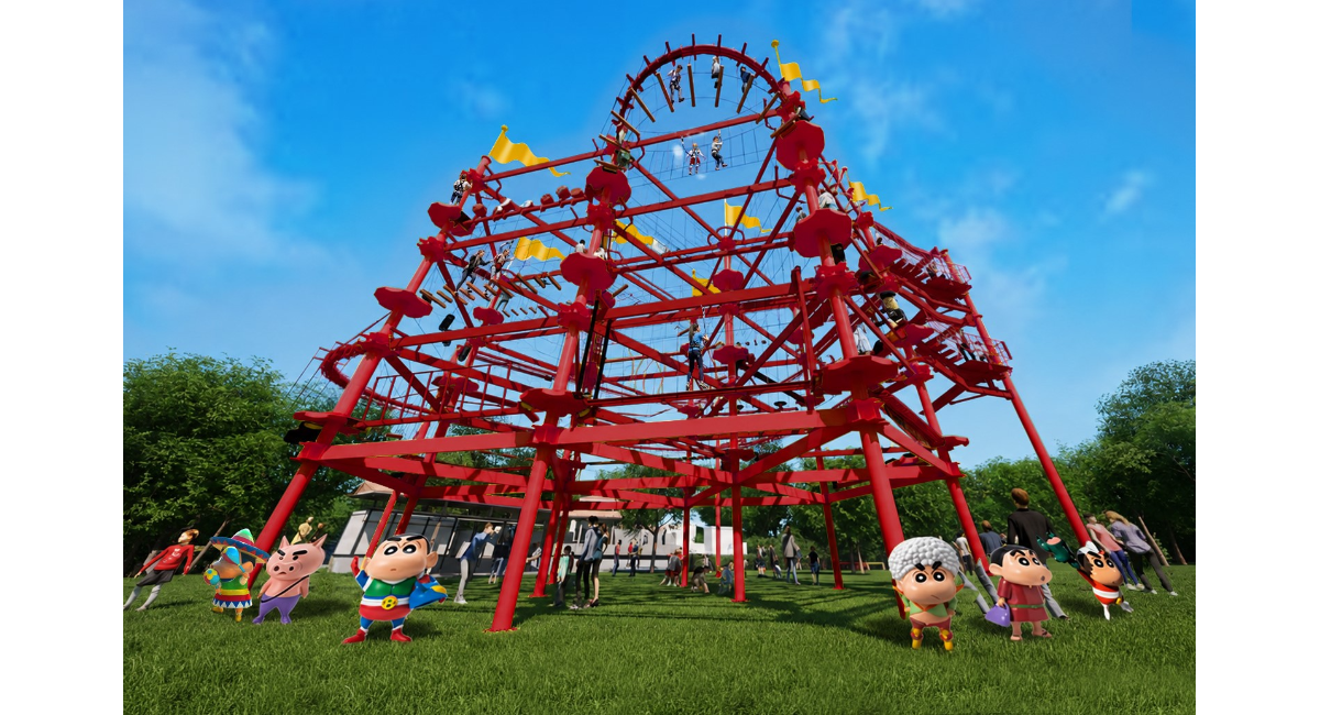 「クレヨンしんちゃんアドベンチャーパーク」を２０２７年春リニューアル　高さ11ｍの新アスレチック『風雲！シネマアスレチック大作戦(仮)』が誕生