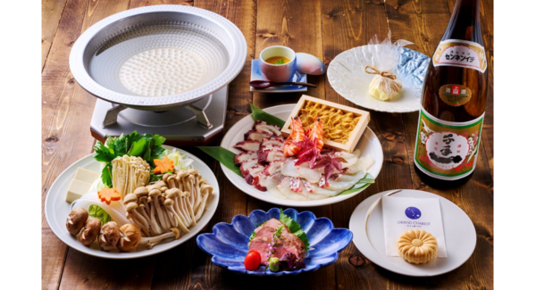 淡路ビーフ、3年とらふぐ、えびす鯛 淡路特産を味わい尽くす「GRAND CHARIOT 北斗七星135°」2月限定 山下春幸シェフ監修 新和食コース三昧プラン