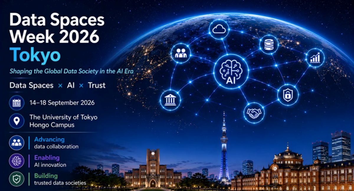 AI時代のデータ社会を展望する「Data Spaces Week 2026 Tokyo」を9月14～18日に開催