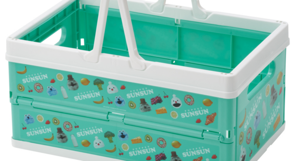 【パペットスンスン】お部屋の収納やアウトドアに便利!スケーターから「折りたたみバスケット」が新発売