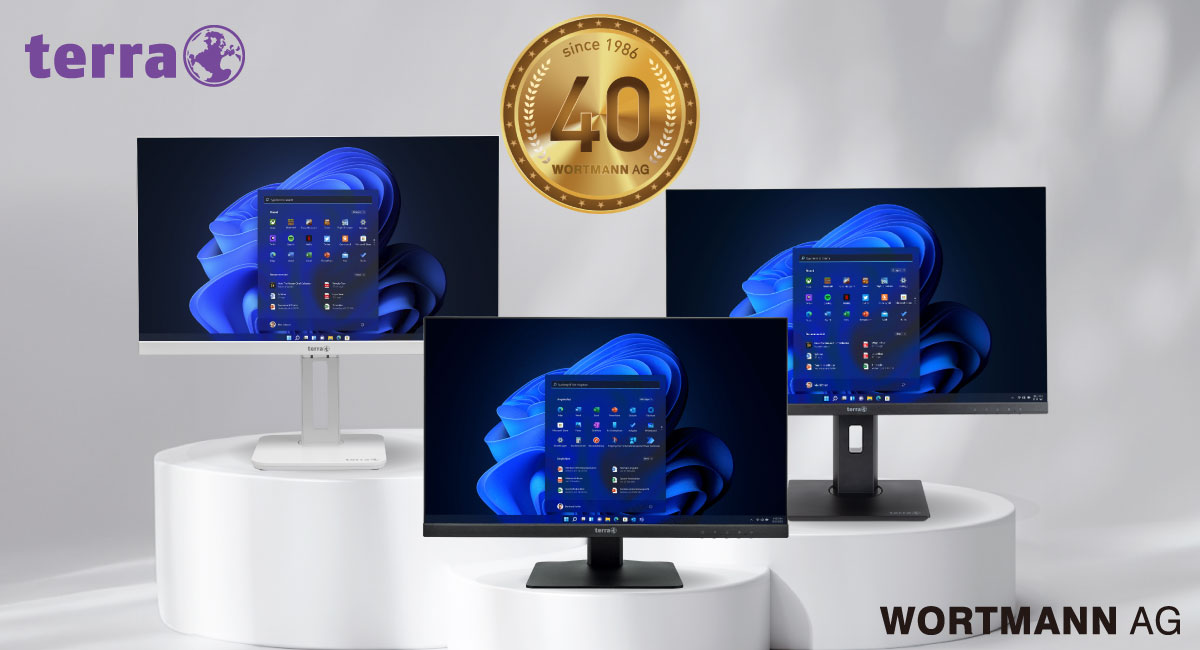 ブランド「TERRA」を企画、製造、販売するドイツの「WORTMANN AG (ヴォーテマン)」が創業40周年を迎え、40周年記念特別価格にて液晶モニターを販売