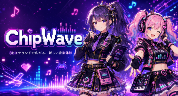 往年の16bitゲーム機の音作りを、タッチ操作のピアノロールで。「ChipWave」をApp Storeで提供開始
