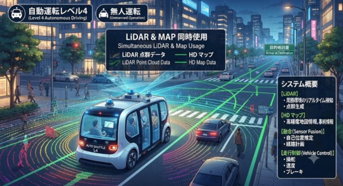 自動運転(レベル4)の課題を解決する事業を発表(2026,7,27)