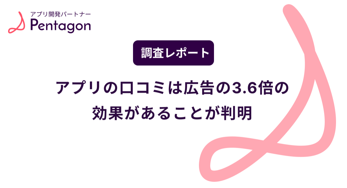 アプリ集客は広告より「薦めたくなる体験」が重要！東京のアプリ開発会社Pentagonが調査を実施