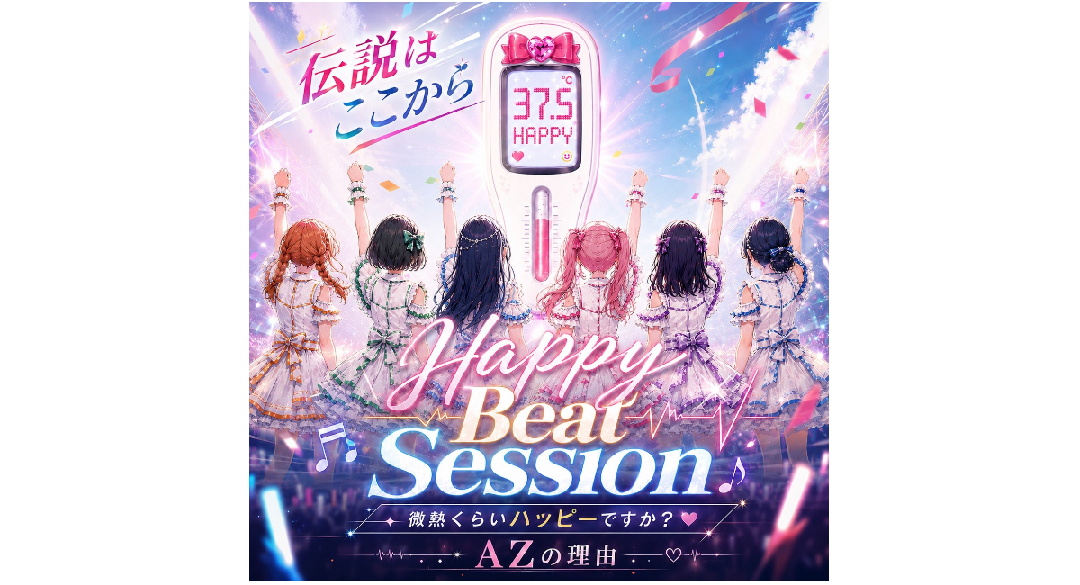 新体制100日で横浜アリーナへ――AZの理由、初の配信シングル「ハッピービートセッション」がiTunes StoreカナダのJ-Popチャート59位にランクイン